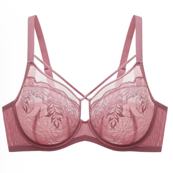 UNDERSTANCE Sz 42C Bra Gemma FlexWire Unpadded Underwire Lace NEW WITH TAG - Picture 1 of 9